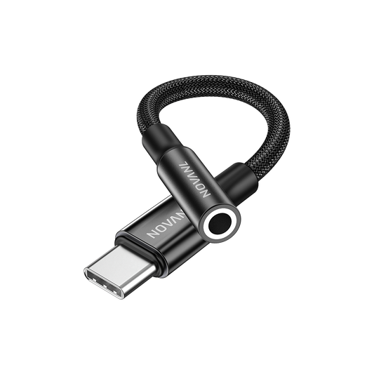 NOVANL SoundFusion AUX-ingang naar USB-C Kabel (12CM)