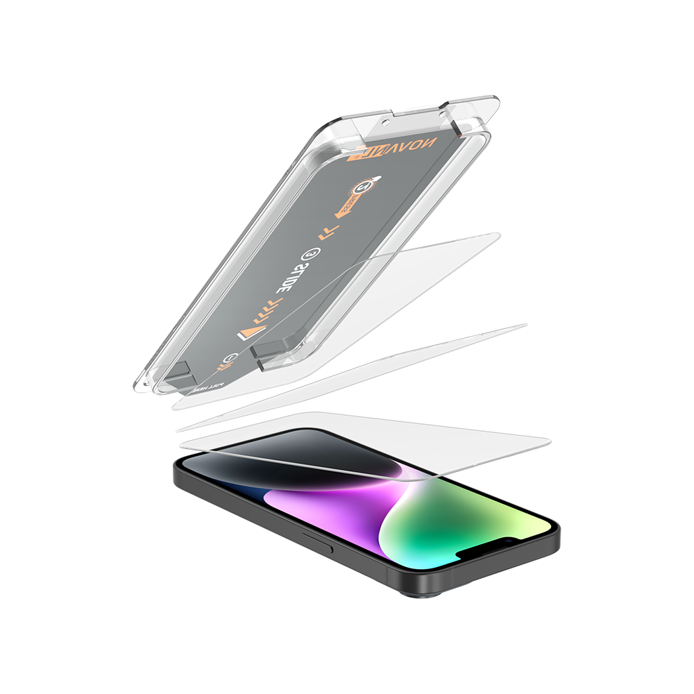 NOVANL 3-Pack Screen Protectors voor iPhone 14 Plus met Installatiekit