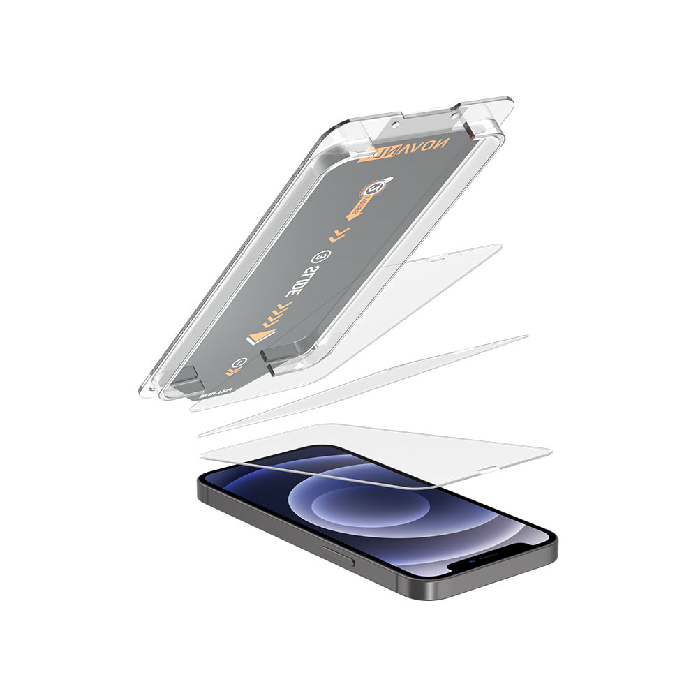 NOVANL 3-Pack Screen Protectors voor iPhone 12 Mini met Installatiekit