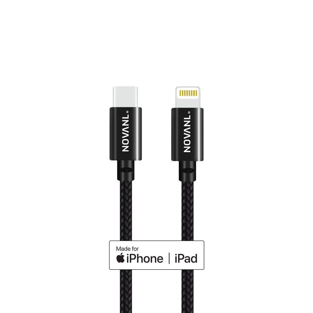 NOVANL SpeedCharge Pro 1M USB-C naar Lightning (MFI-gecertificeerd) Kabel