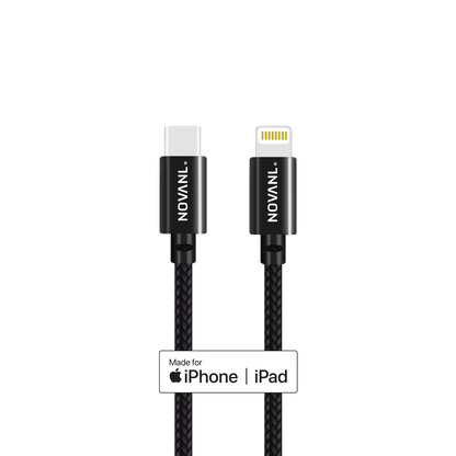 NOVANL SpeedCharge Pro 1M USB-C naar Lightning (MFI-gecertificeerd) Kabel