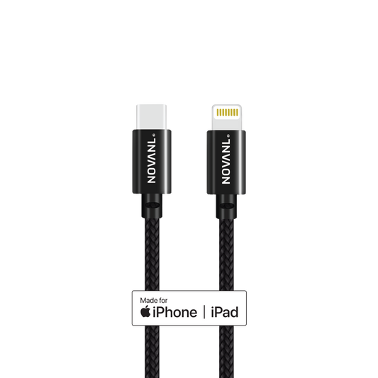 NOVANL SpeedCharge Pro 1M USB-C naar Lightning (MFI-gecertificeerd) Kabel