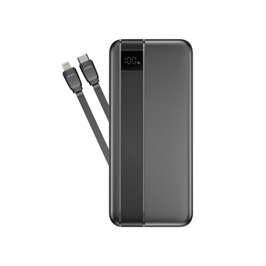 NOVANL PowerUp 20.000 mAh Powerbank met Dubbele Kabel