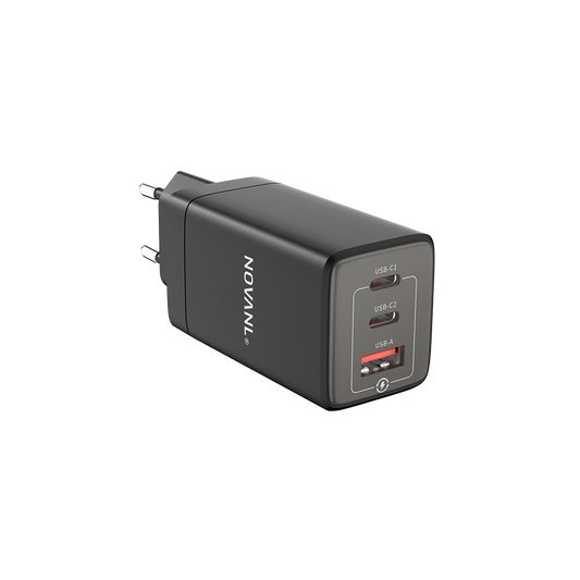 NOVANL ProCharge Charger 65W Triple Port (2x USB-C & USB-A)