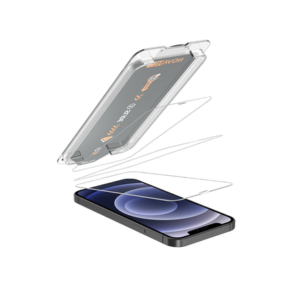 NOVANL 3-Pack Screen Protectors voor iPhone 12/12 Pro met Installatiekit