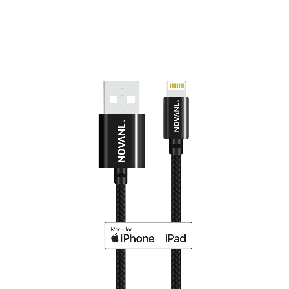 NOVANL SpeedCharge Pro 1M USB-A naar Lightning (MFI-gecertificeerd)