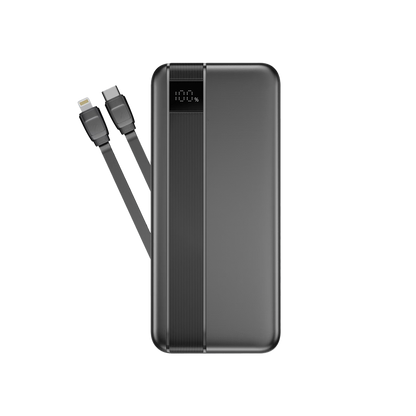 NOVANL PowerUp 10.000 mAh Powerbank met Dubbele Kabel