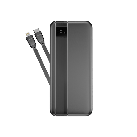 NOVANL PowerUp 10.000 mAh Powerbank met Dubbele Kabel
