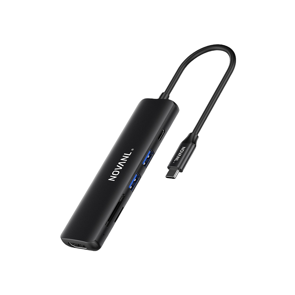 NOVANL Multifunctionele 6-in-1 HDMI Hub met USB-C