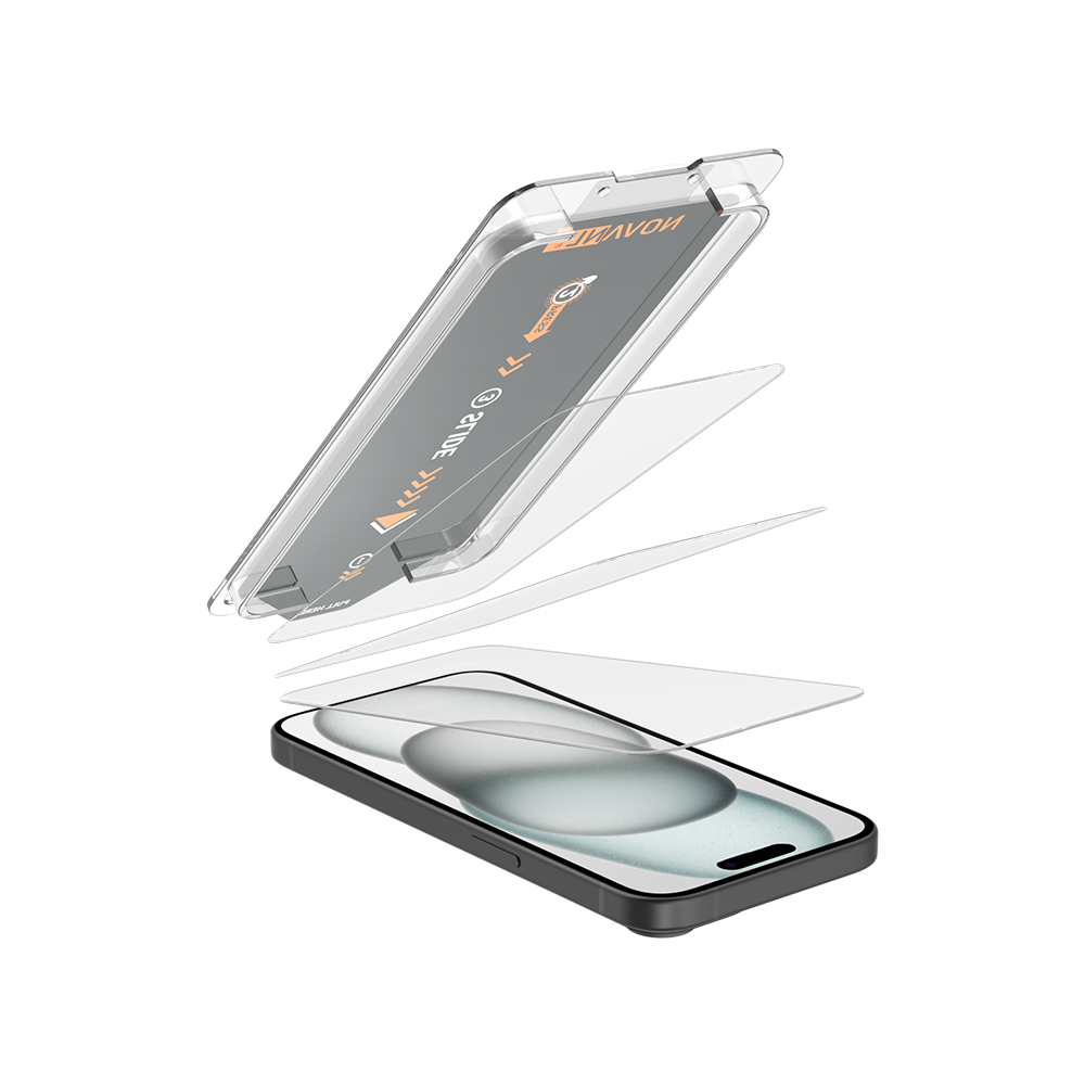 NOVANL 3-Pack Screen Protectors voor iPhone 16 met Installatiekit