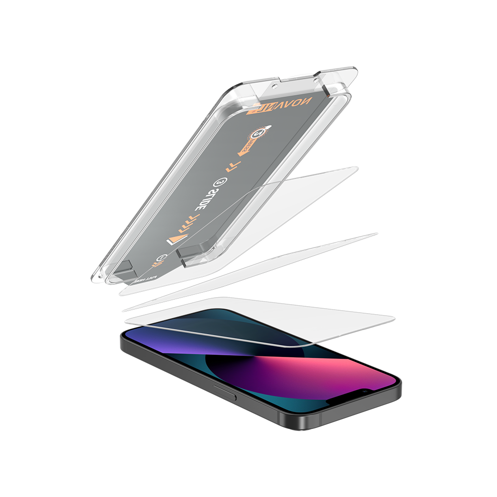 NOVANL 3-Pack Screen Protectors voor iPhone 13 Pro met Installatiekit