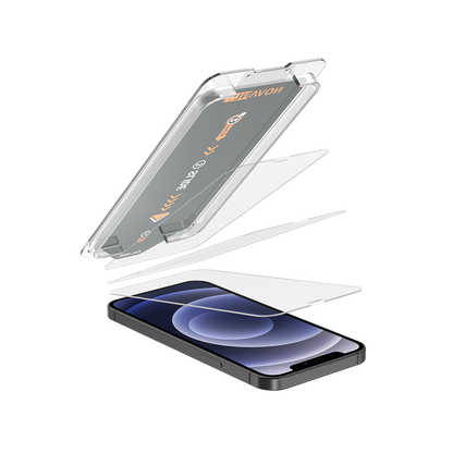 NOVANL 3-Pack Screen Protectors voor iPhone 12/12 Pro met Installatiekit