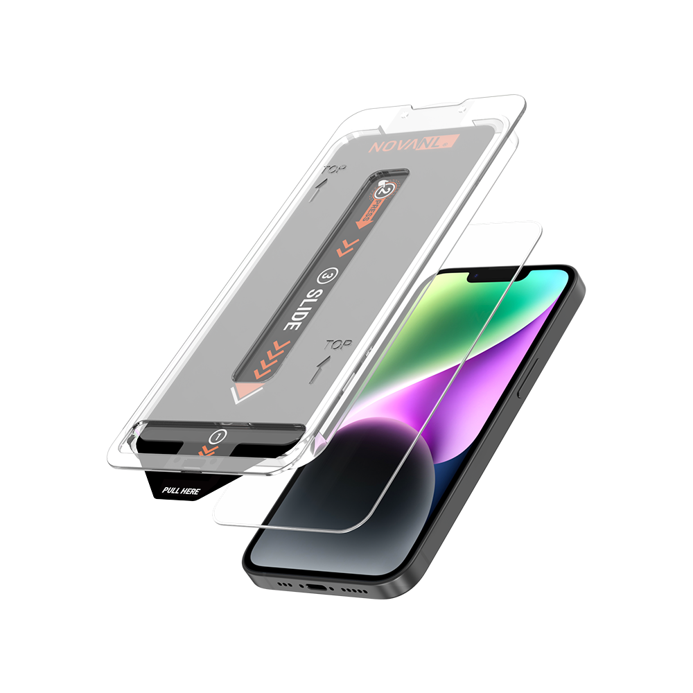 NOVANL 3-Pack Screen Protectors voor iPhone 14 Plus met Installatiekit