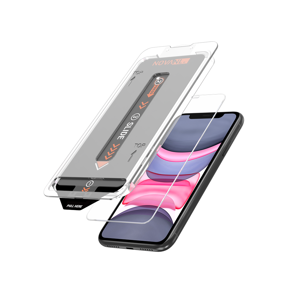 NOVANL 3-Pack Screen Protectors voor iPhone 11 met Installatiekit