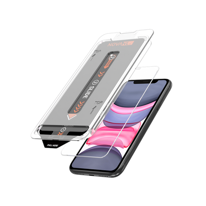 NOVANL 3-Pack Screen Protectors voor iPhone 11 met Installatiekit