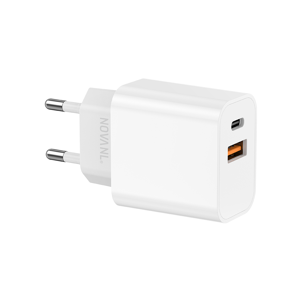 NOVANL ProCharge 20W USB-A & USB-C (Dubbele Poort) Adapter