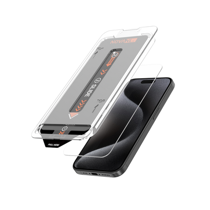 NOVANL 3-Pack Screen Protectors voor iPhone 15 met Installatiekit