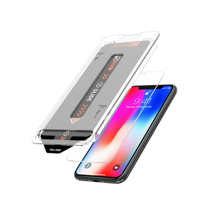 NOVANL 3-Pack Screen Protectors voor iPhone X/XS met Installatiekit