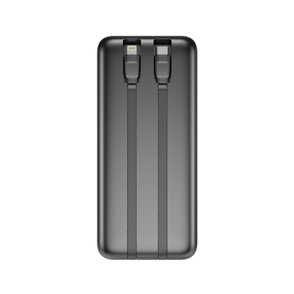 NOVANL PowerUp 10.000 mAh Powerbank met Dubbele Kabel