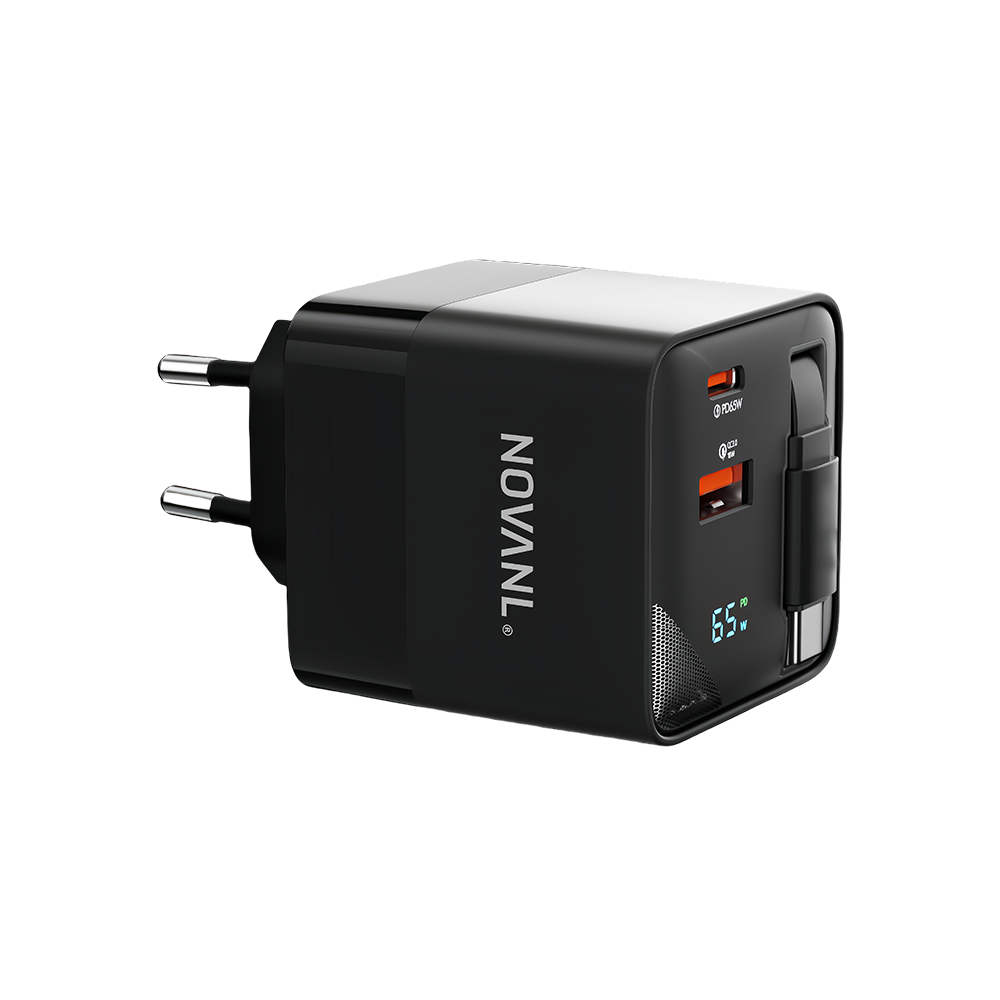 NOVANL GaNCharge Pro 65W Adapter incl. USB-C-kabel
