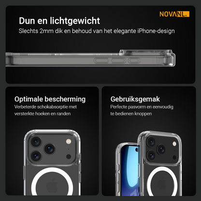 NOVANL ShockShield Case (incl. Magnetics) Compatible for iPhone 17 Pro Max