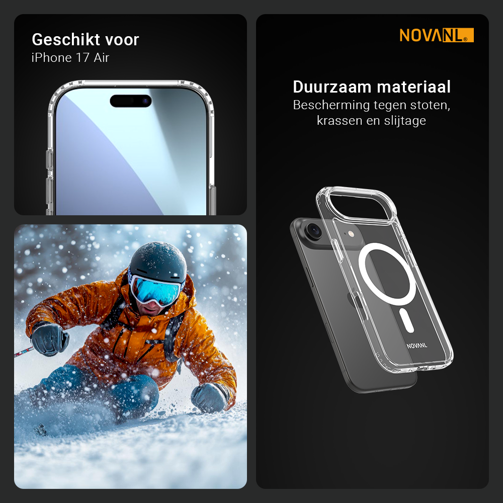 NOVANL ShockShield Case (incl. Magnetics) Compatible for iPhone Air