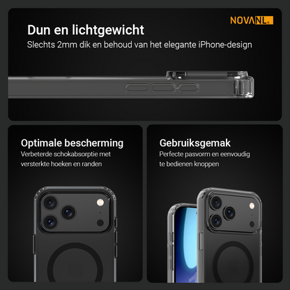 Grey - Phone case with text highlighting features on a black background