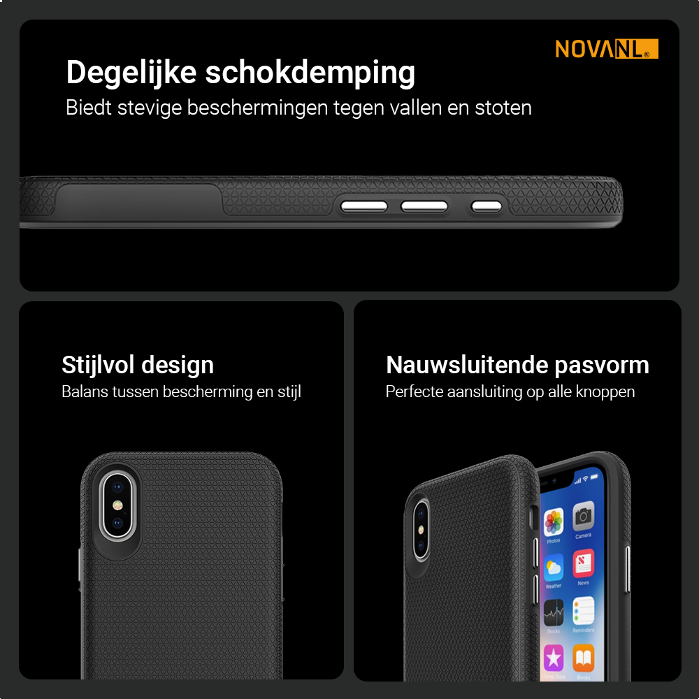 NOVANL GripArmor Hoesje voor iPhone X/XS