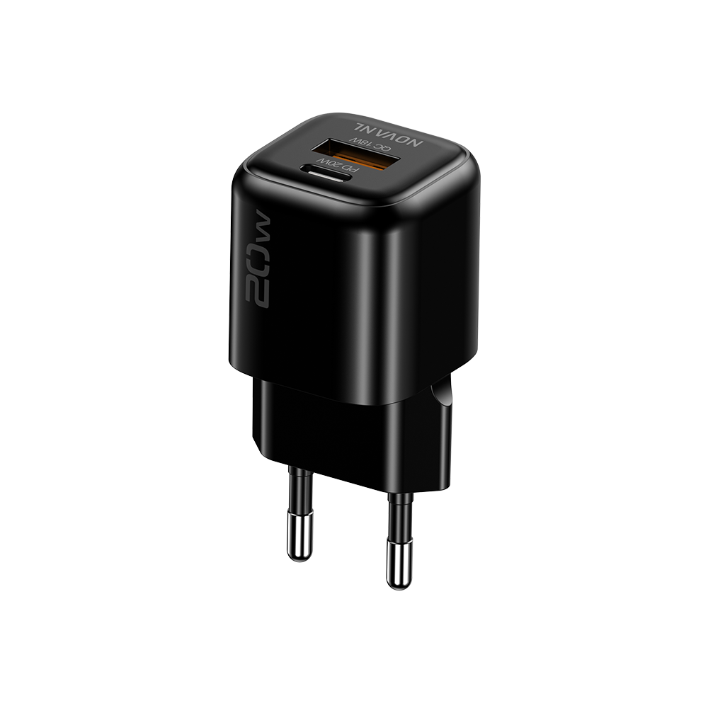 NOVANL GaNCharge 20W USB-A & USB-C (dubbele poort) Adapter