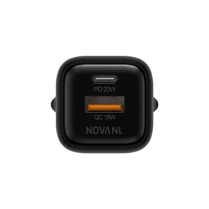 NOVANL GaNCharge 20W USB-A & USB-C (dubbele poort) Adapter