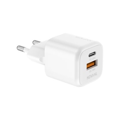 NOVANL GaNCharge 20W USB-A & USB-C (dubbele poort) Adapter