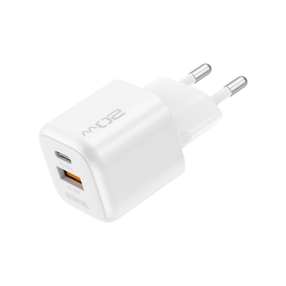 NOVANL GaNCharge 20W USB-A & USB-C (dubbele poort) Adapter