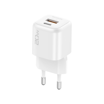 NOVANL GaNCharge 20W USB-A & USB-C (dubbele poort) Adapter