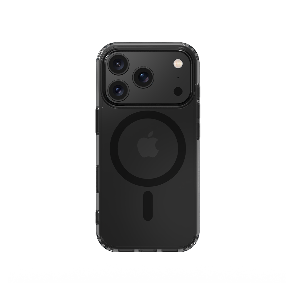 Grey - phone case with Apple logo on a white background