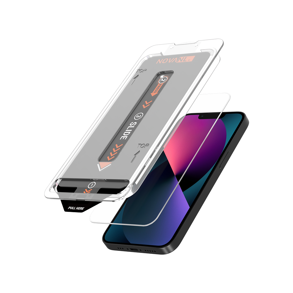 NOVANL 3-Pack Screen Protectors voor iPhone 13 Pro met Installatiekit