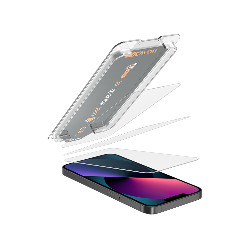 NOVANL 3-Pack Screen Protectors voor iPhone 13 met Installatiekit